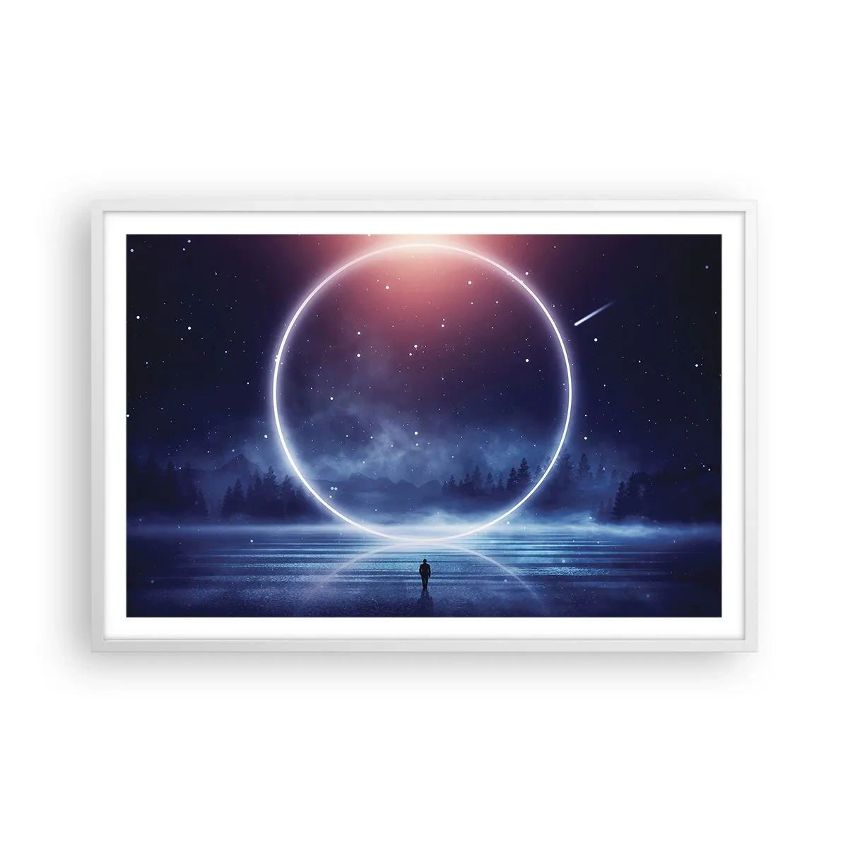 Plakat i hvid ramme - De er allerede her... - 91x61 cm