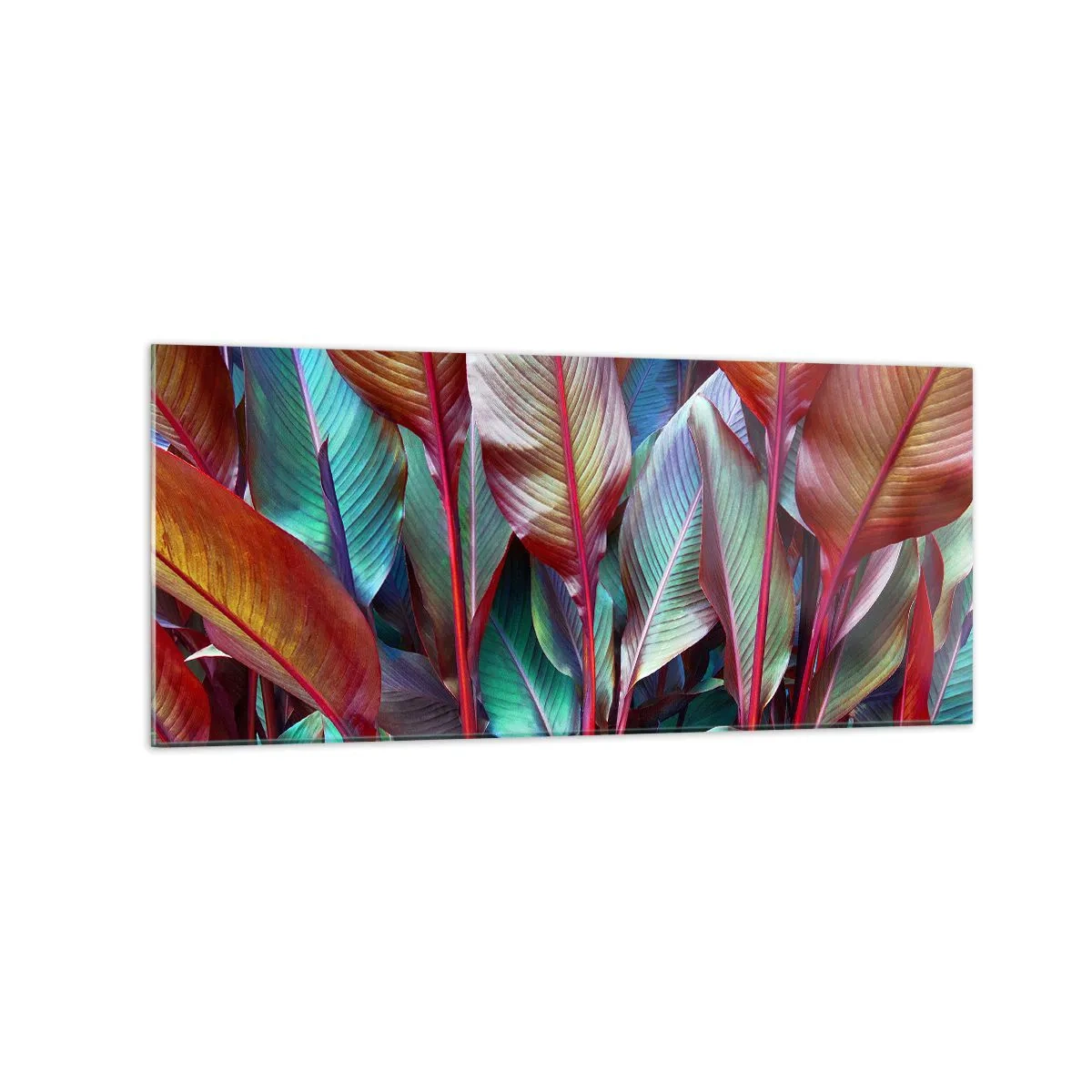 Billede på glas - Farverigt krat - 120x50 cm