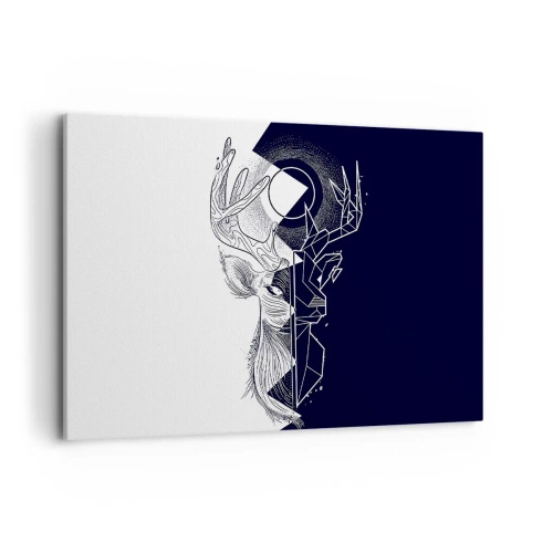 Lærredstryk - Billede på lærred - Modsætningernes kamp og enhed - 120x80 cm