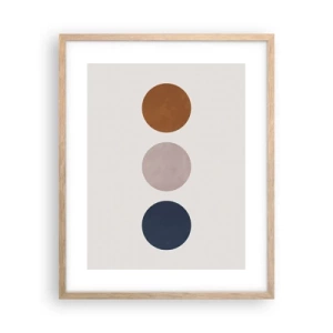 Plakat i ramme af lyst egetræ - Et symbol på perfektion - 40x50 cm