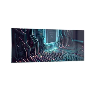 Billede på glas - Jeg tror... - 100x40 cm