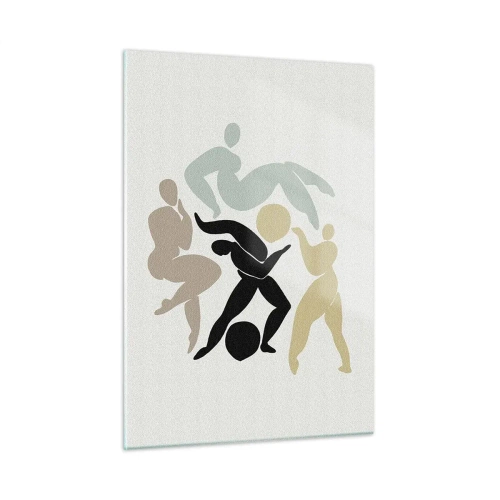 Billede på glas - Bevægelse for sundhed og skønhed - 50x70 cm