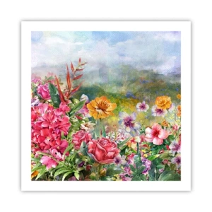 Plakat - En have, der er gået amok - 60x60 cm