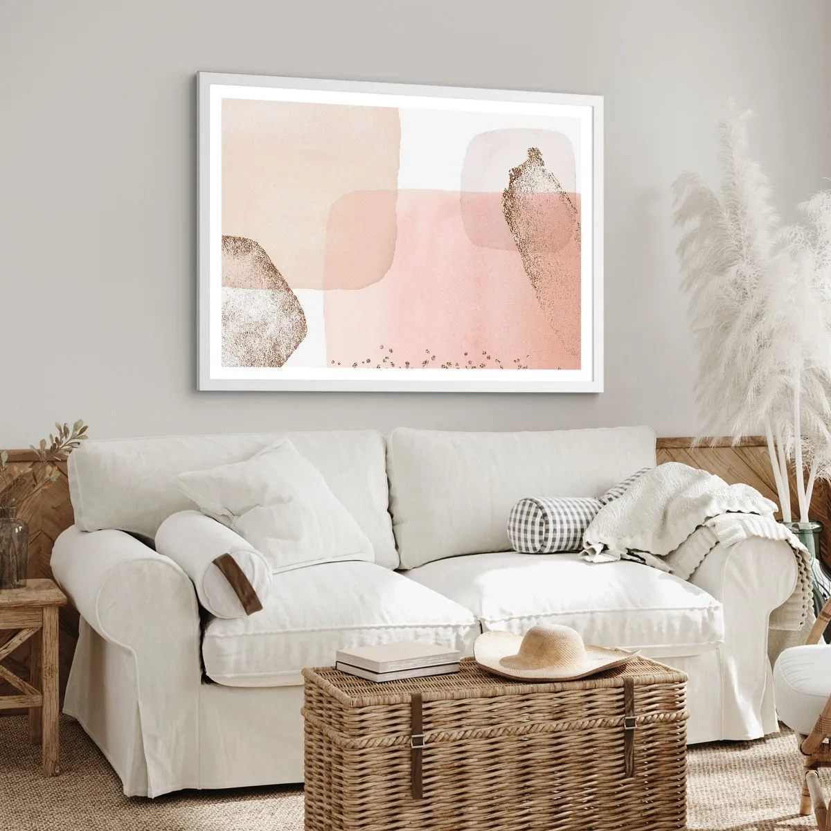 Plakat i hvid ramme - Et kig gennem farver - 91x61 cm