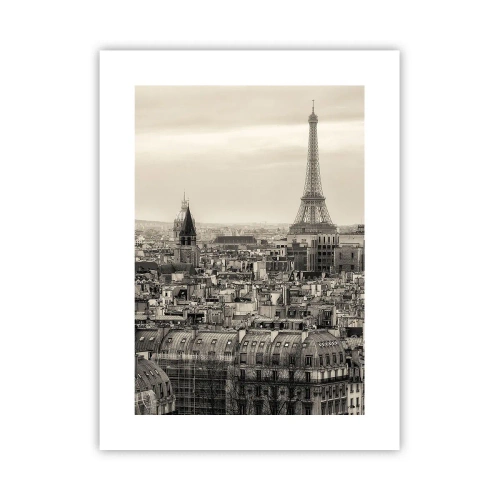 Plakat - Over Paris' hustage - 30x40 cm