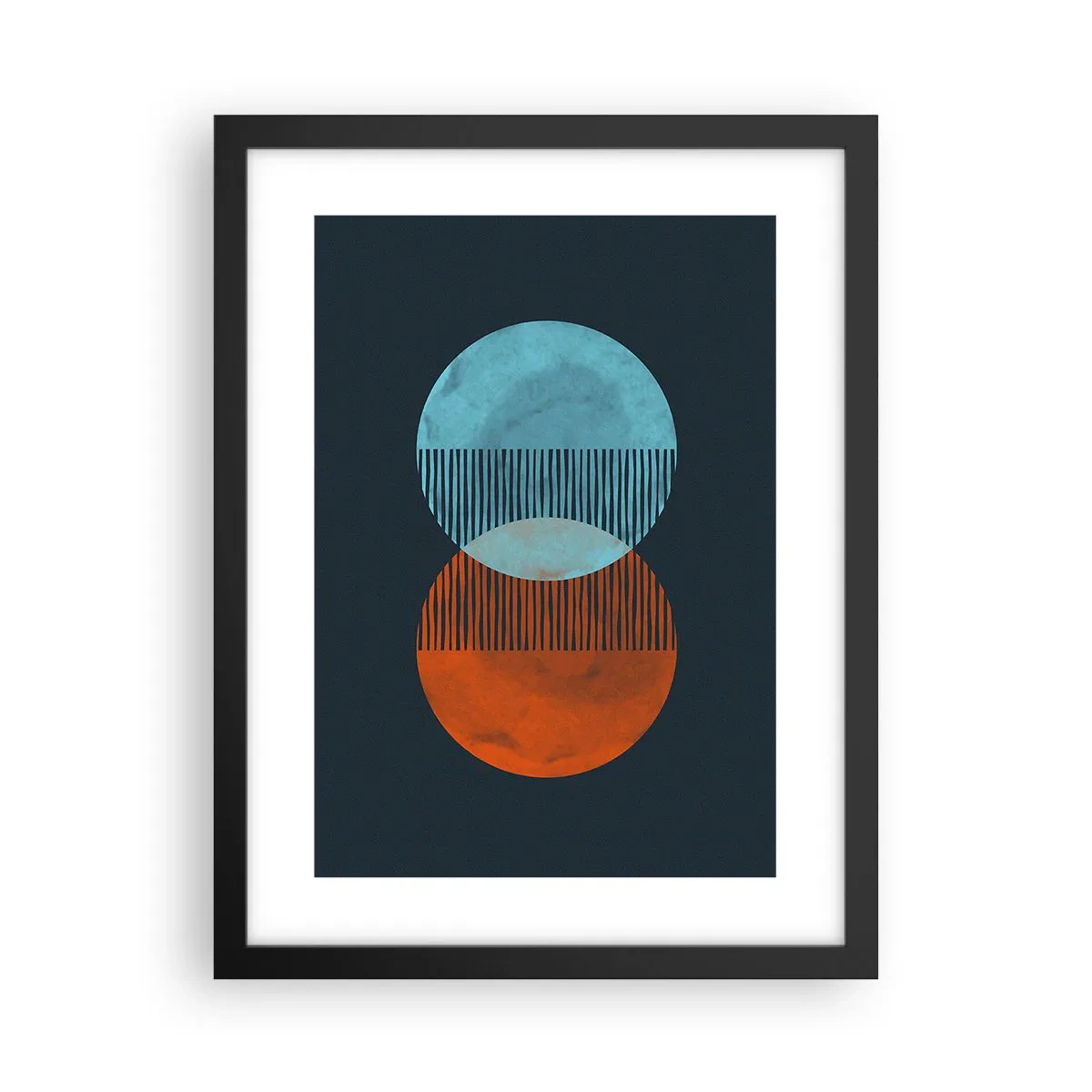 Plakat i sort ramme - Astronomisk fantasi - 30x40 cm