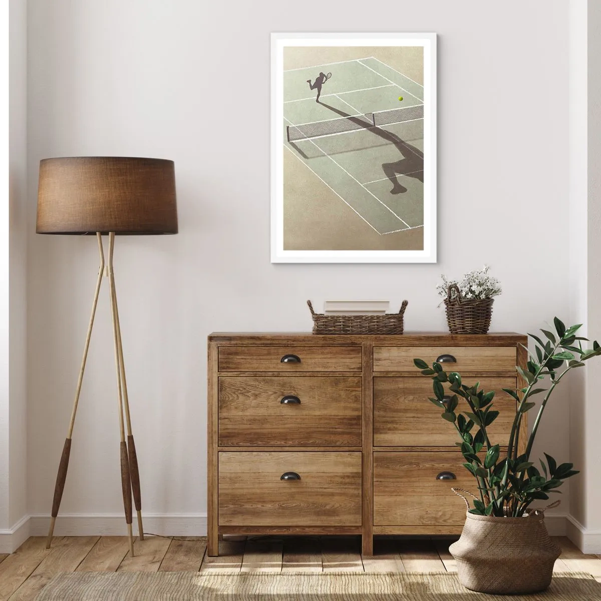 Plakat i hvid ramme - Overvind dig selv - 61x91 cm