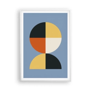 Plakat i hvid ramme - Se og tæl - 70x100 cm