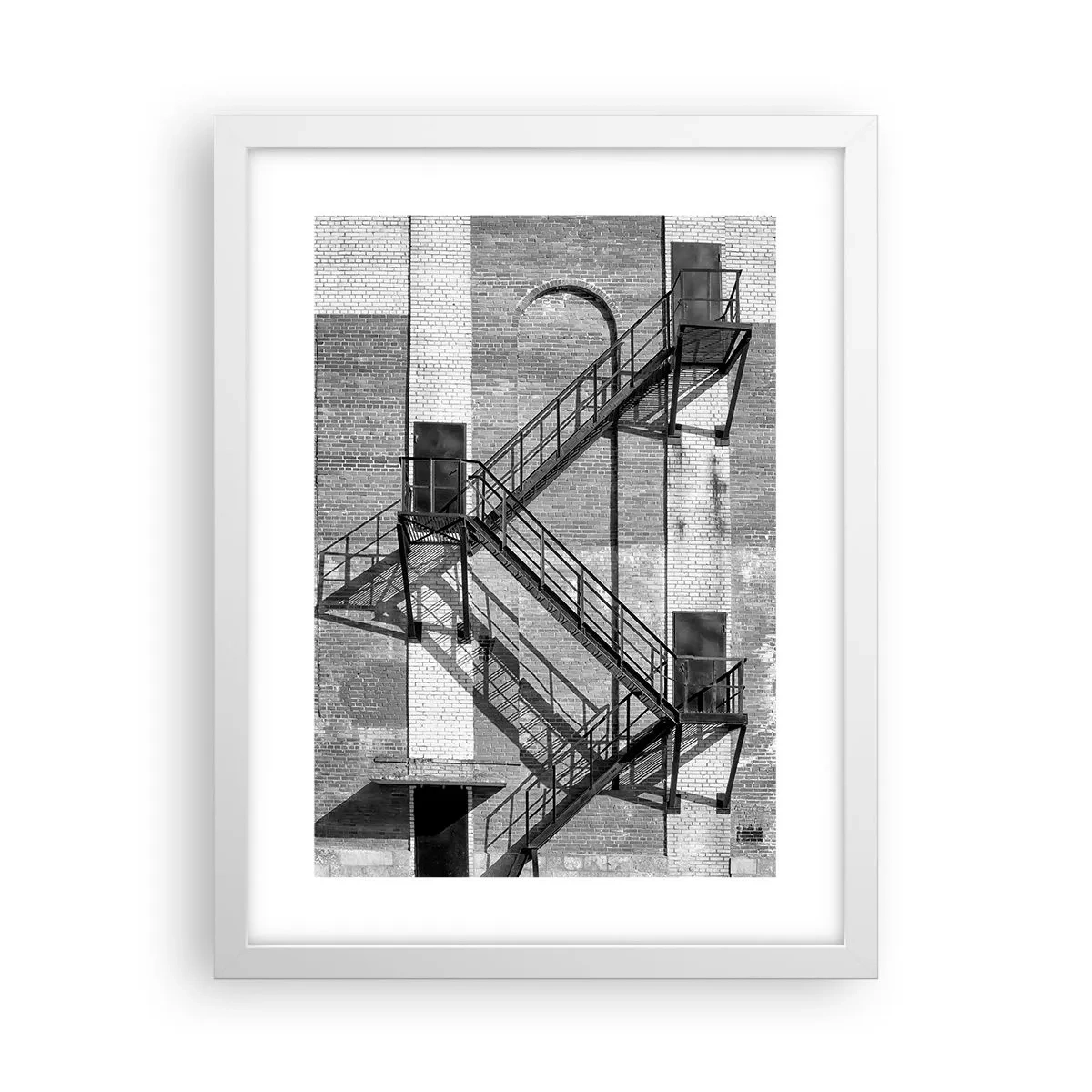 Plakat i hvid ramme - Industriel stil - 30x40 cm