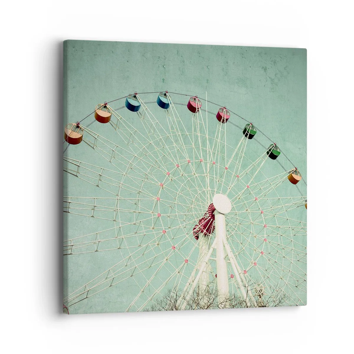 Lærredstryk - Billede på lærred - Vi inviterer dig til at lege - 40x40 cm