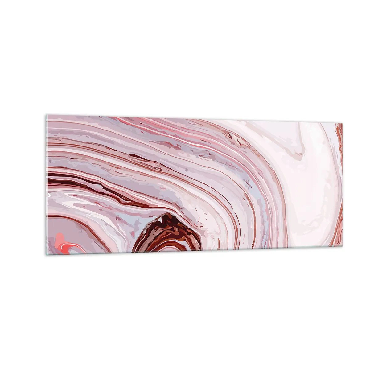 Billede på glas - Lige frem og derefter til højre ned - 100x40 cm