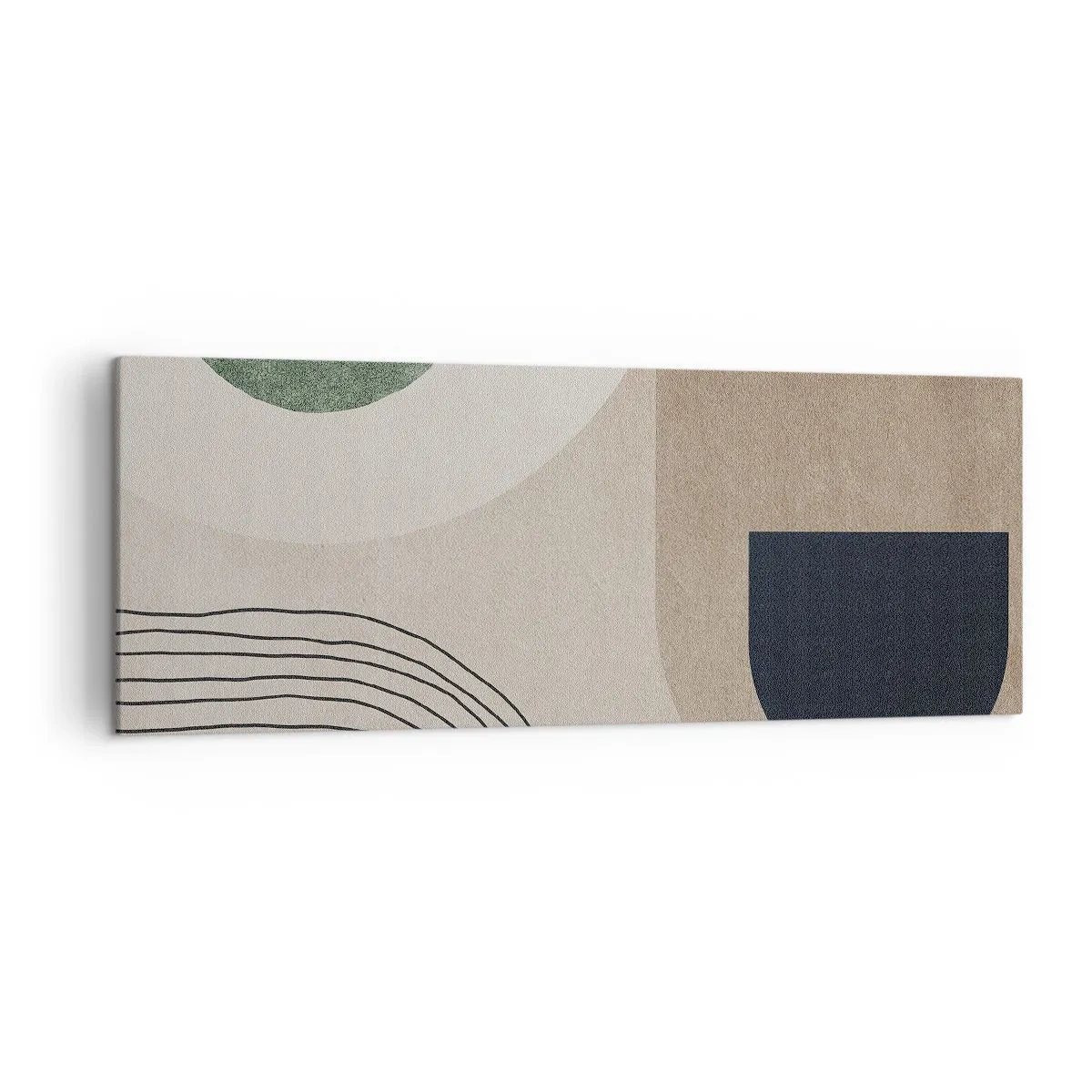 Lærredstryk - Billede på lærred - Blidheden i en oval - 140x50 cm