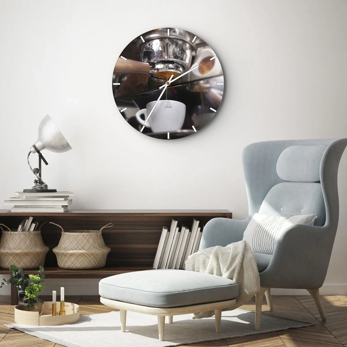 Vægur, Uret - Et godt øjeblik på dagen - 30x30 cm