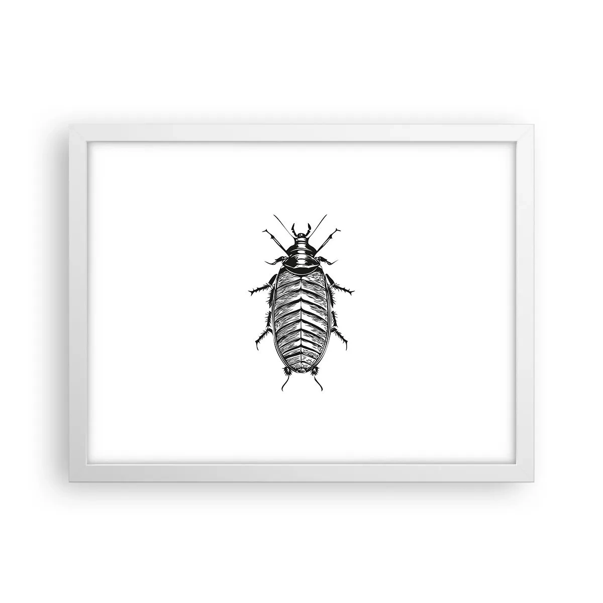 Plakat i hvid ramme - Sikke et eksemplar! - 40x30 cm