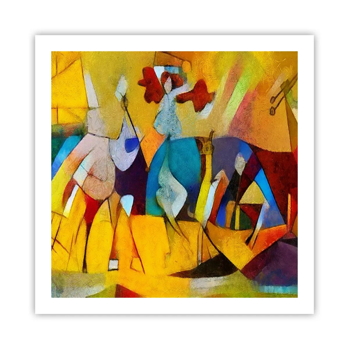 Plakat - Sol - liv - glæde - 60x60 cm