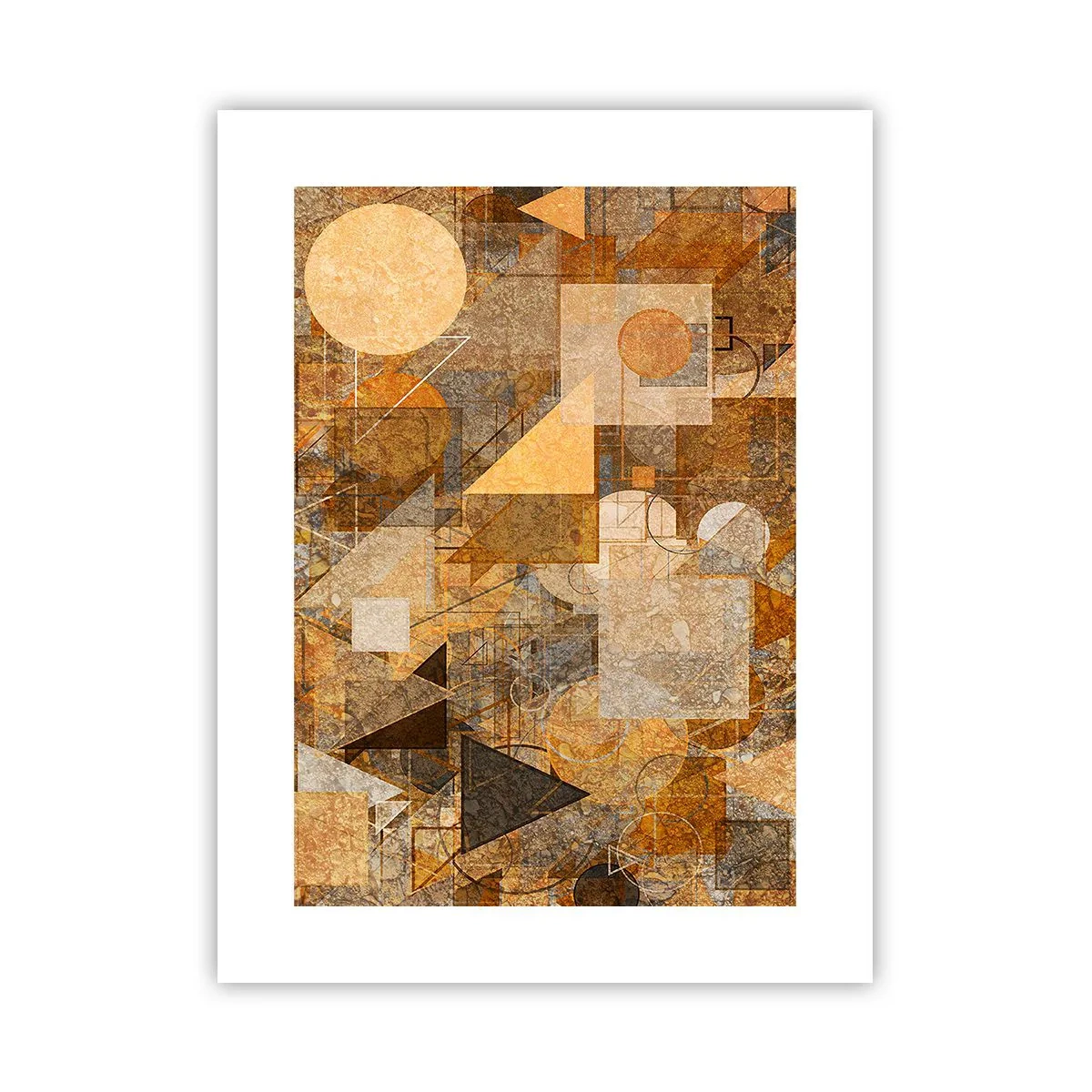 Plakat - Kubistisk bronzeundersøgelse - 30x40 cm