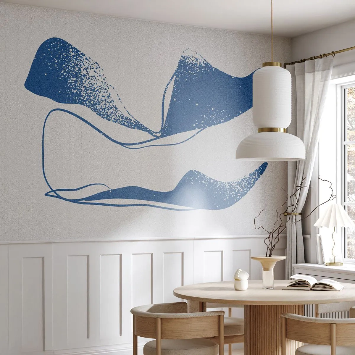 Fototapet Premium Canvas - Bevinget abstraktion - Minimalisme, Abstraktion, Stykke - 250x175 cm