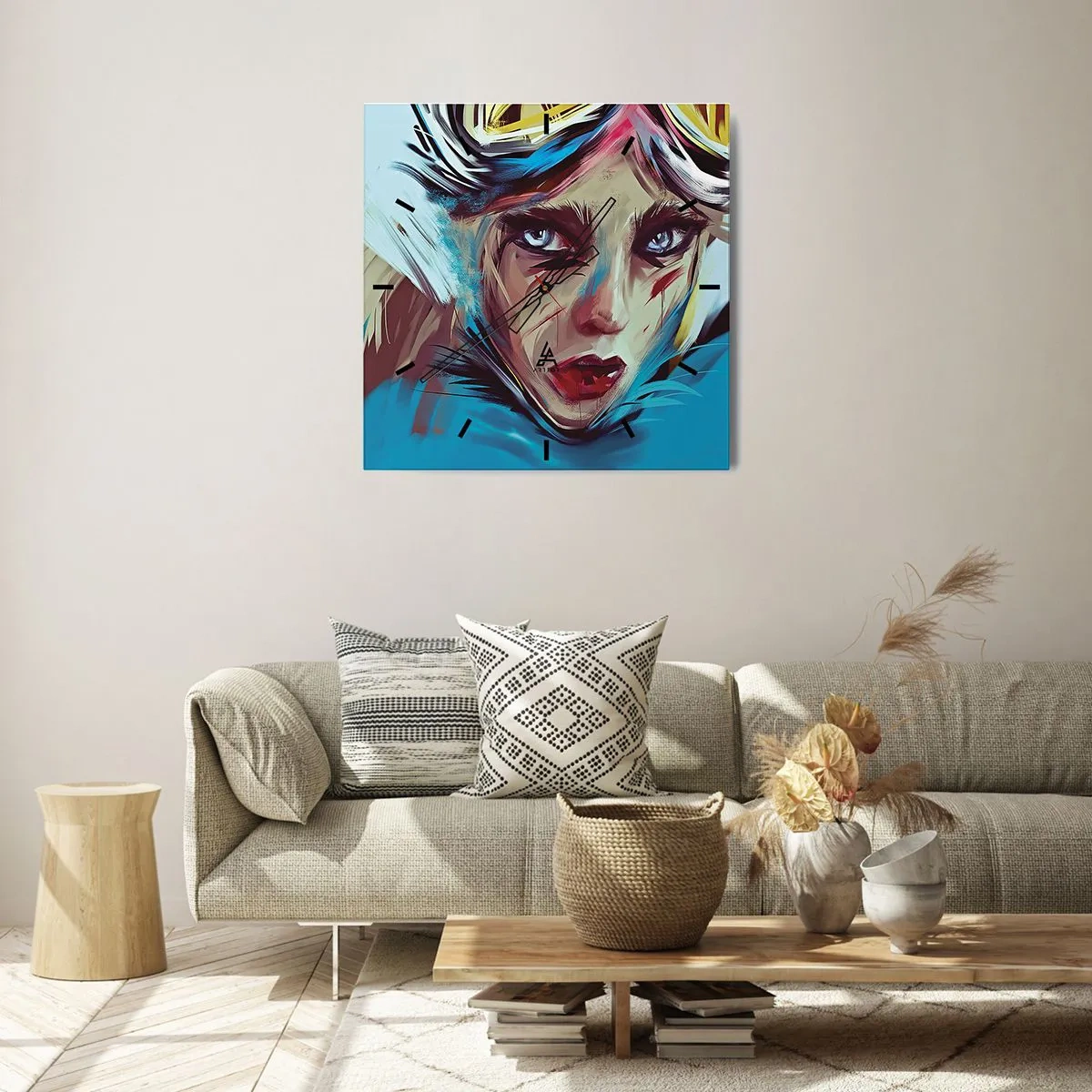 Vægur, Uret - Vejkriger - 30x30 cm