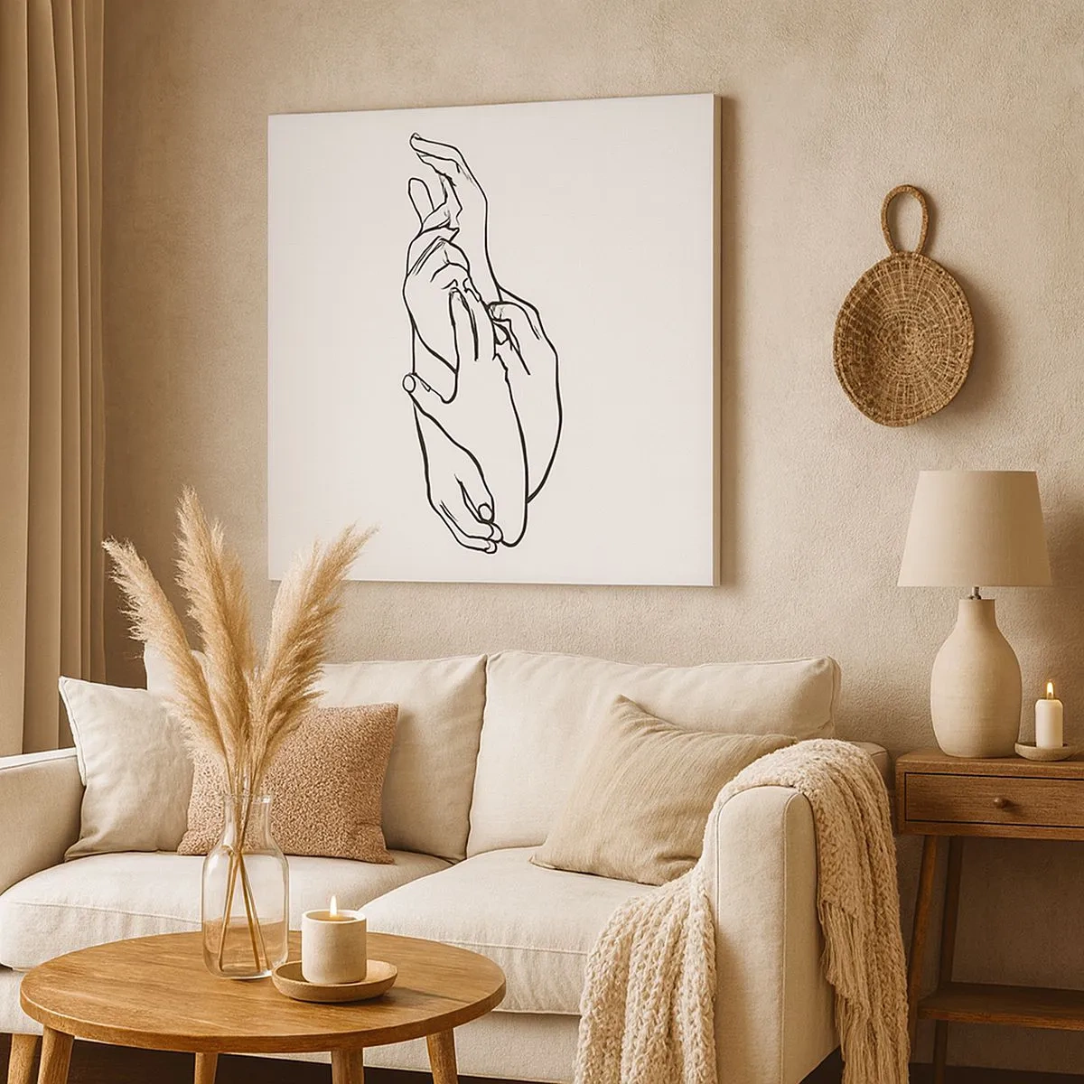 Lærredstryk - Billede på lærred - God berøring - 30x30 cm