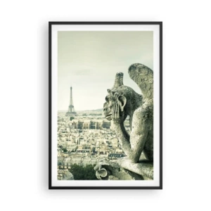 Plakat i sort ramme - Parisisk chat - 61x91 cm
