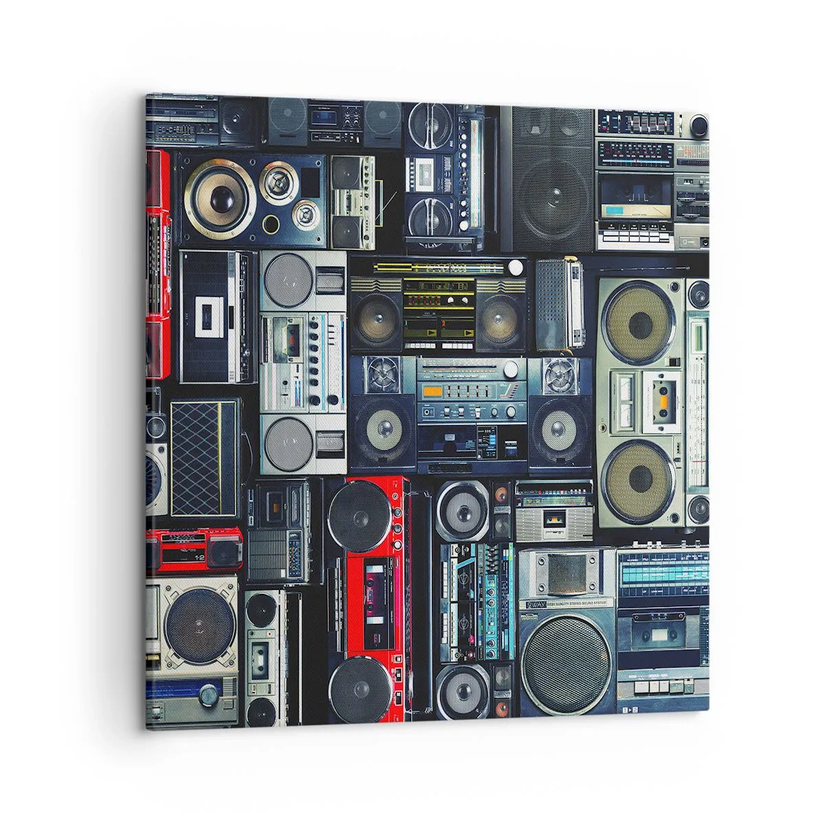 Lærredstryk - Billede på lærred - Nostalgi for 1980'erne. - 50x50 cm