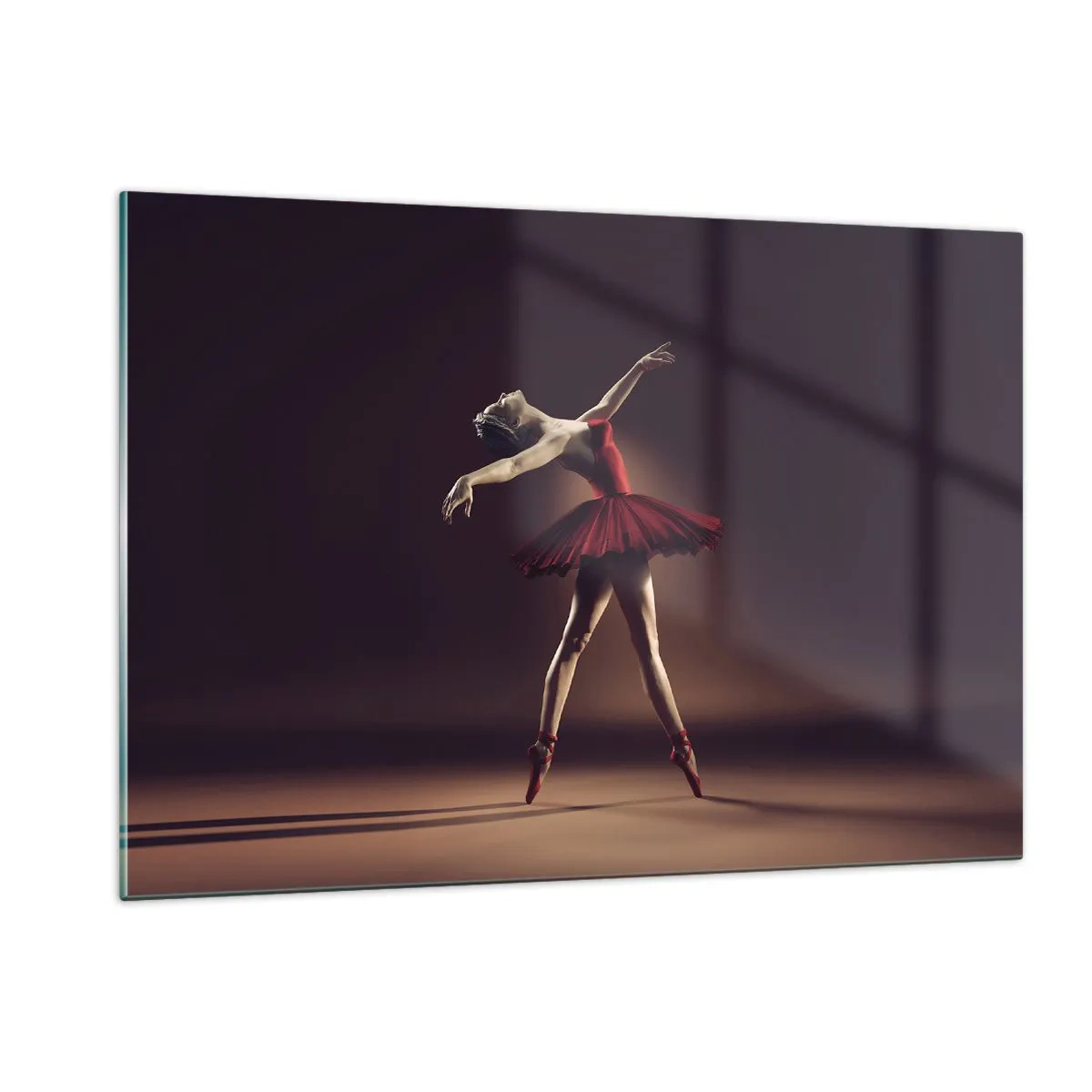 Billede på glas - Prima ballerina - 120x80 cm