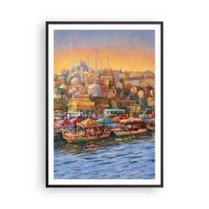 Plakat i sort ramme - En historie fra Istanbul - 70x100 cm