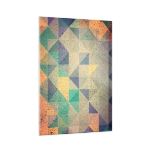 Billede på glas - Republikken trekanter - 70x100 cm