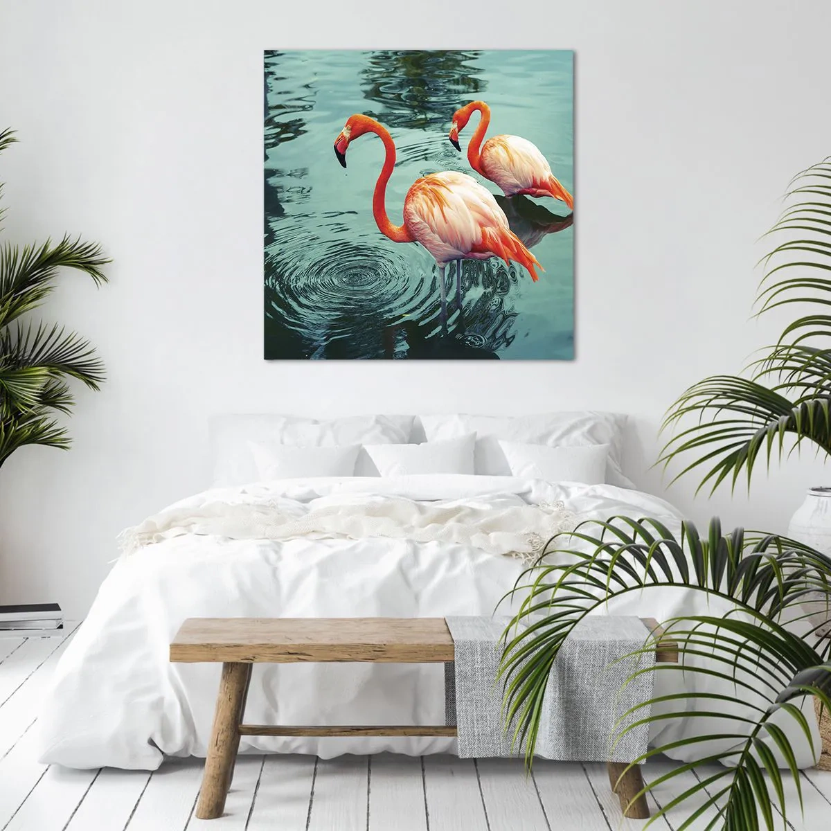 Lærredstryk - Billede på lærred - Vi er nu på mode - 60x60 cm