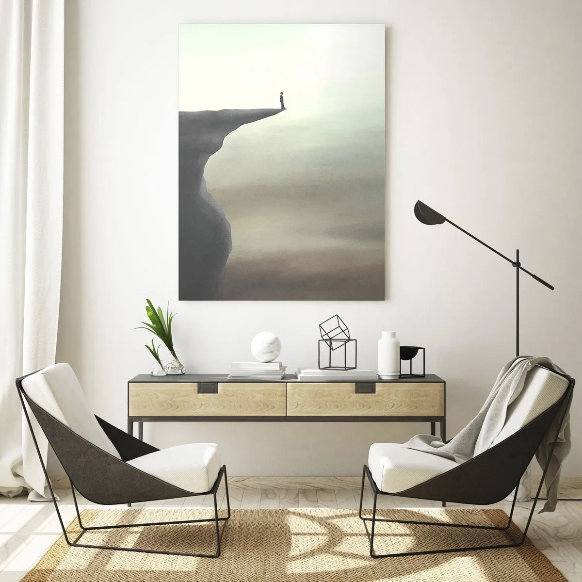 Billede på glas - Opad, selvfølgelig! - 50x70 cm