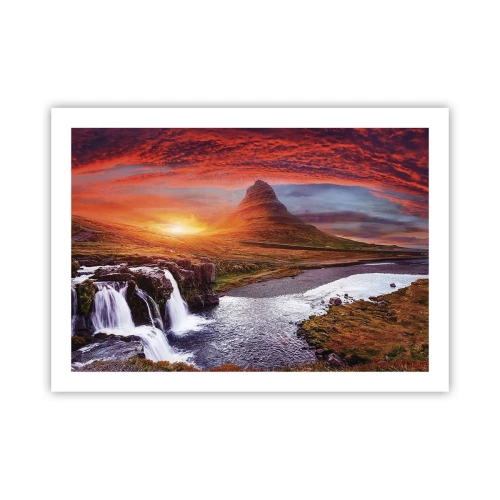 Plakat - En udsigt over Midgård - 70x50 cm