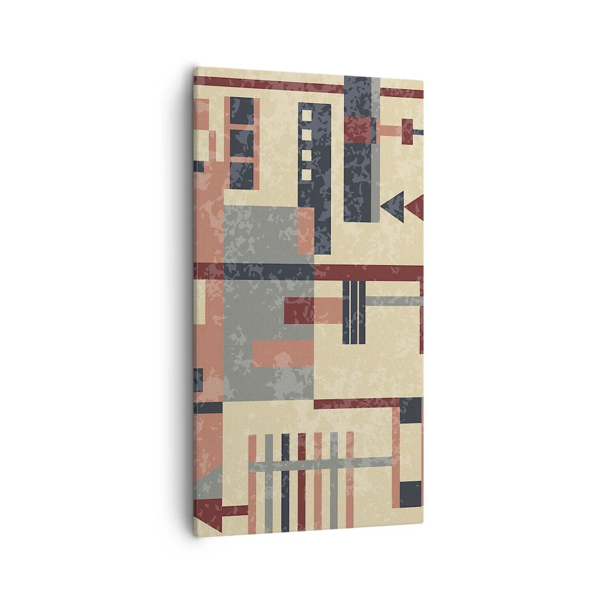 Lærredstryk - Billede på lærred - Kombination af vertikaler og niveauer - 55x100 cm