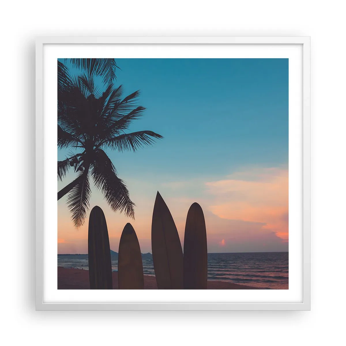 Plakat i hvid ramme - I morgen bliver også sjovt - 60x60 cm