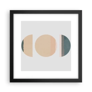 Plakat i sort ramme - Hjul for hjul - 30x30 cm