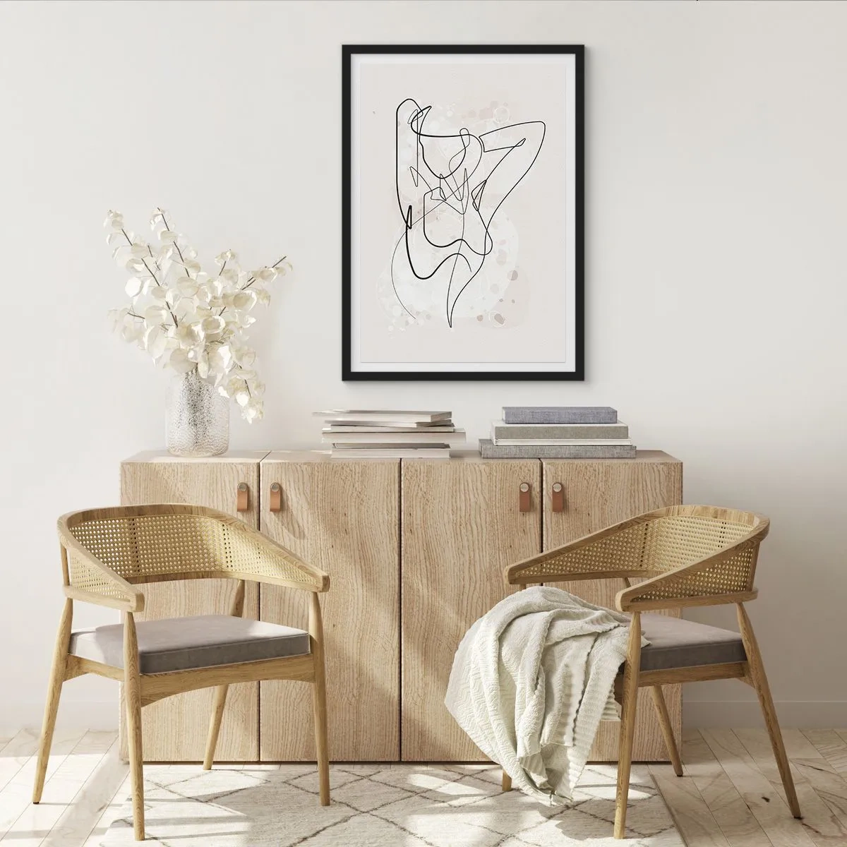 Plakat i sort ramme - Forførelsens kunst - 61x91 cm