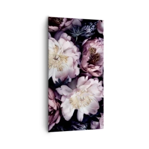 Lærredstryk - Billede på lærred - Gammeldags buket - 65x120 cm