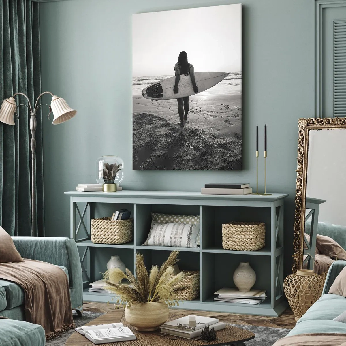 Lærredstryk - Billede på lærred - Datter af havbølgen - 50x70 cm
