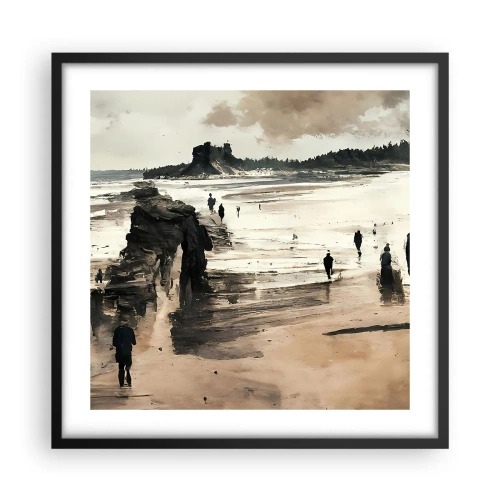 Plakat i sort ramme - Indkaldt - 50x50 cm