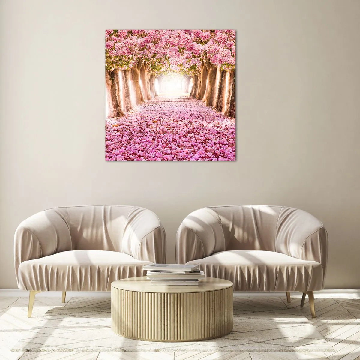 Billede på glas - Vejen til paradis - 60x60 cm