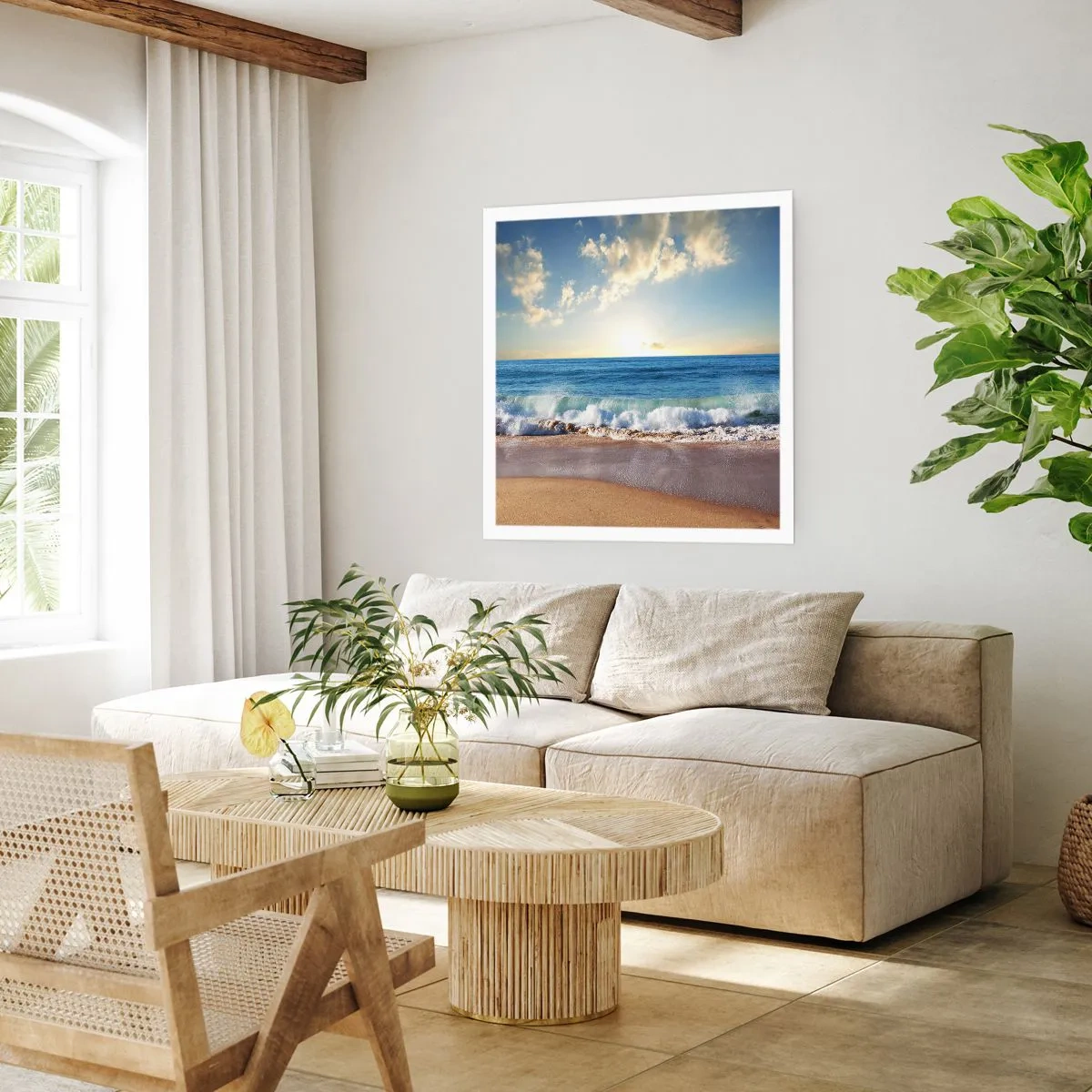 Plakat - Bevægelse og stilhed på samme tid - 50x50 cm