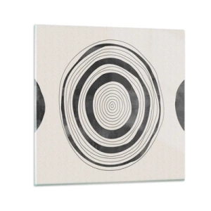 Billede på glas - Det vigtige er det, der er imellem - 50x50 cm