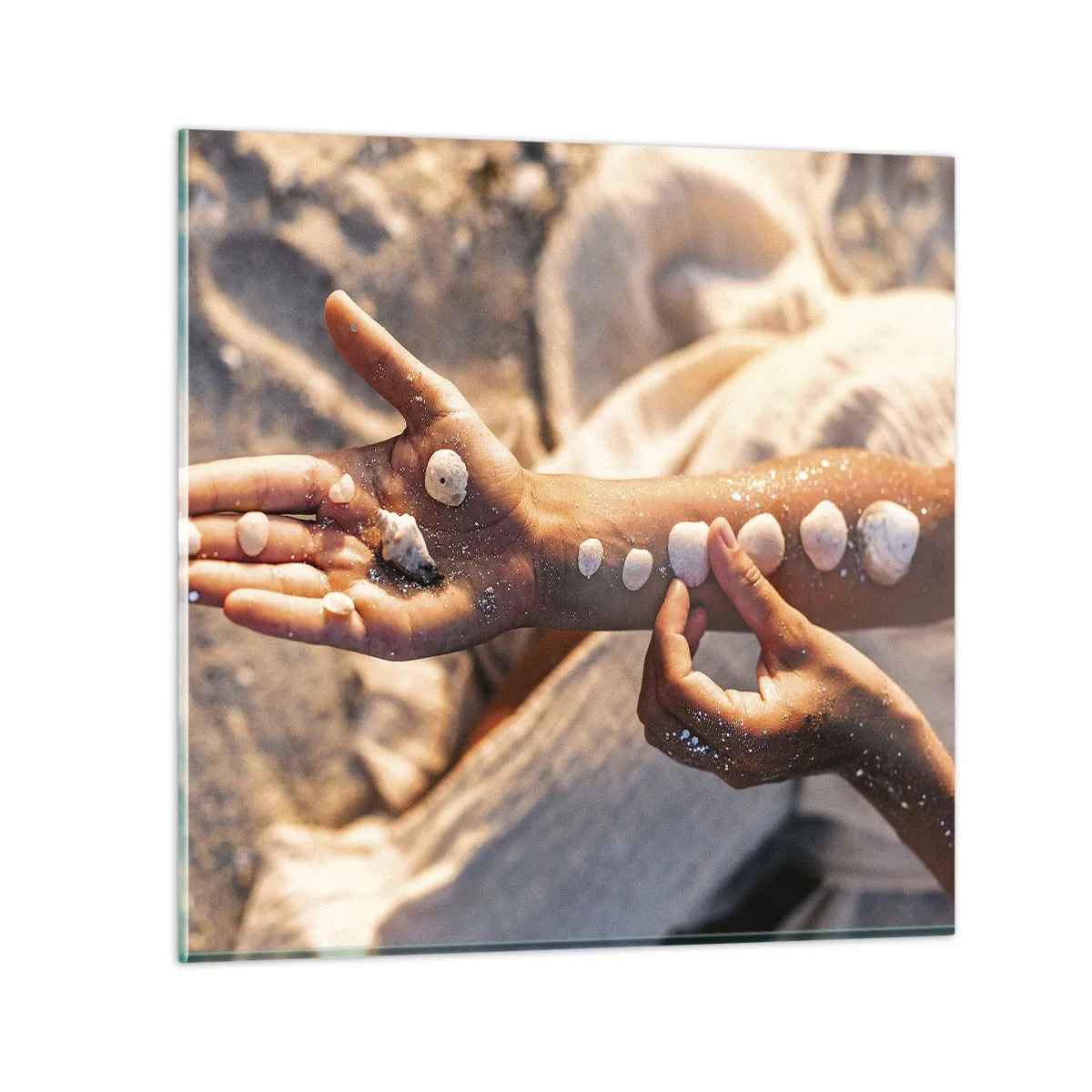 Billede på glas - Skønhed inden for rækkevidde - 70x70 cm