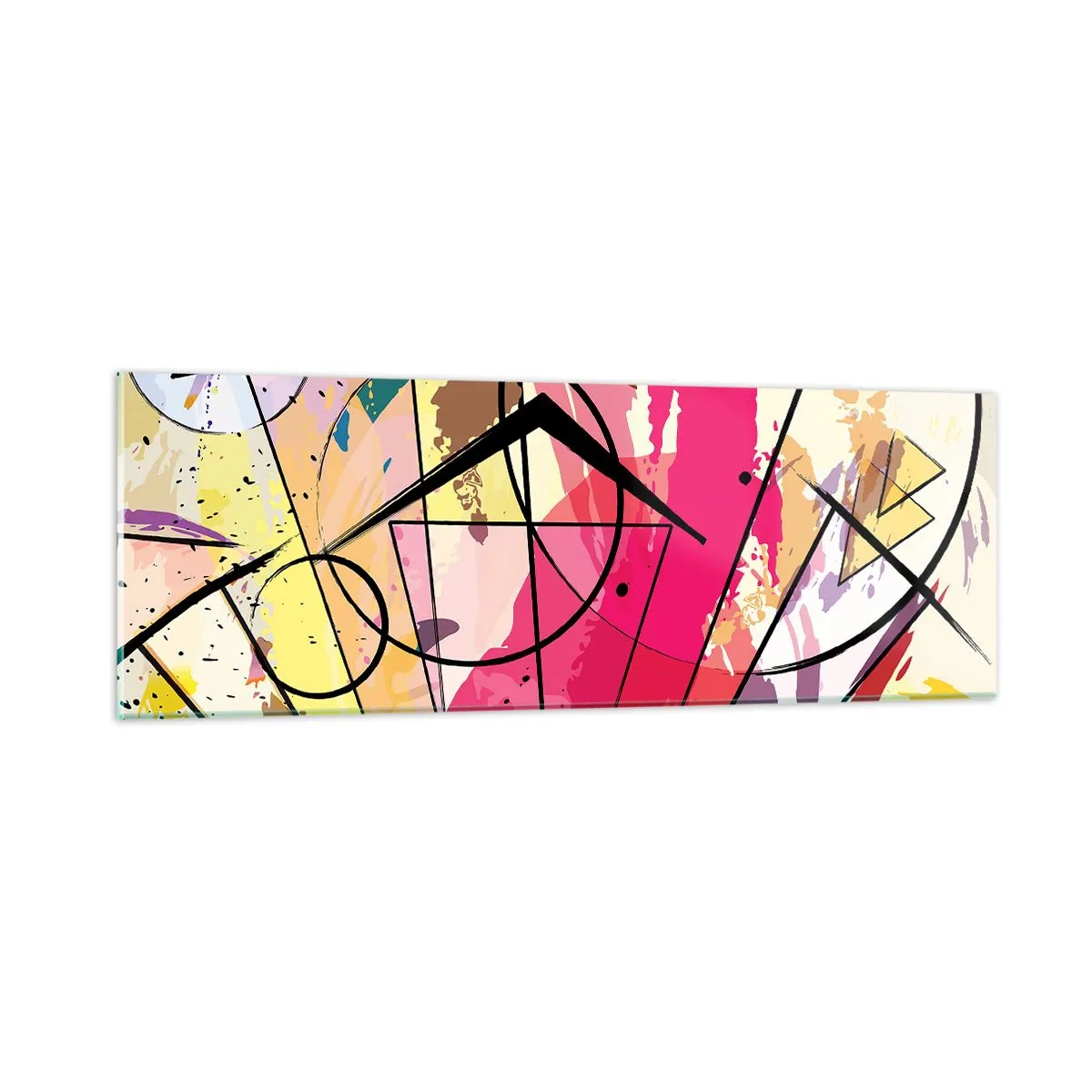 Billede på glas - Eksplosion - 90x30 cm