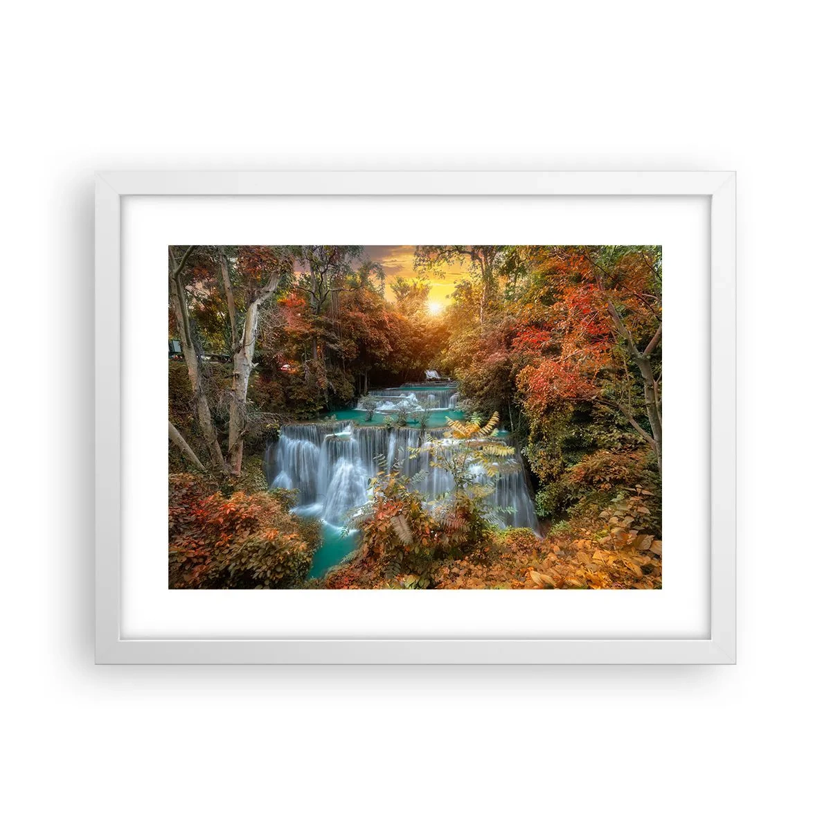 Plakat i hvid ramme - Skovens skjulte skat - 40x30 cm