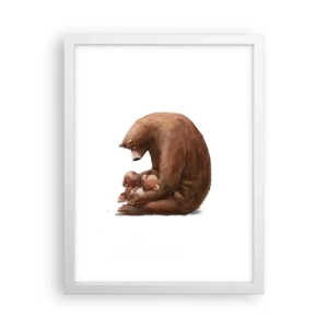 Plakat i hvid ramme - Drøm sødt, børn - 30x40 cm