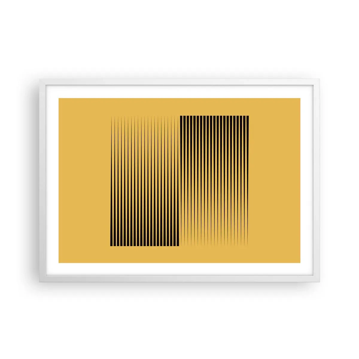 Plakat i hvid ramme - Modsætningernes kvadrat - 70x50 cm
