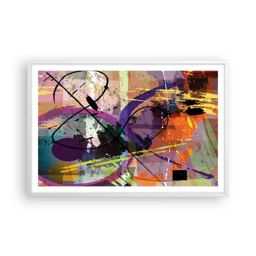 Plakat i hvid ramme - Kan være lige eller rundt - 91x61 cm