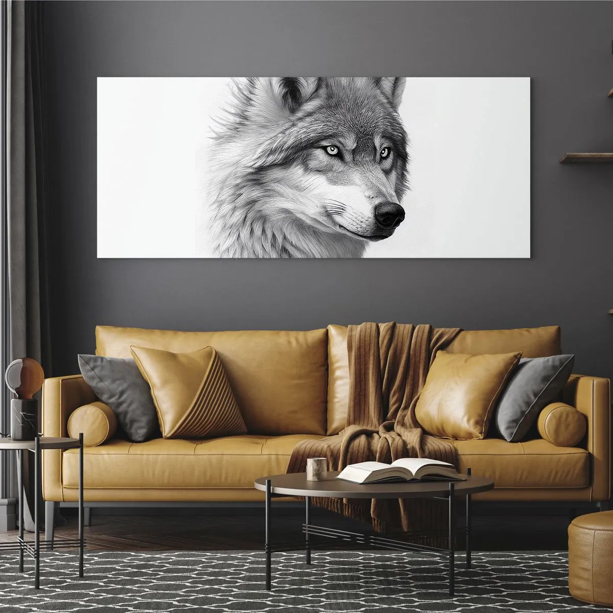 Billede på glas - Alpha - uden tvivl - 160x50 cm