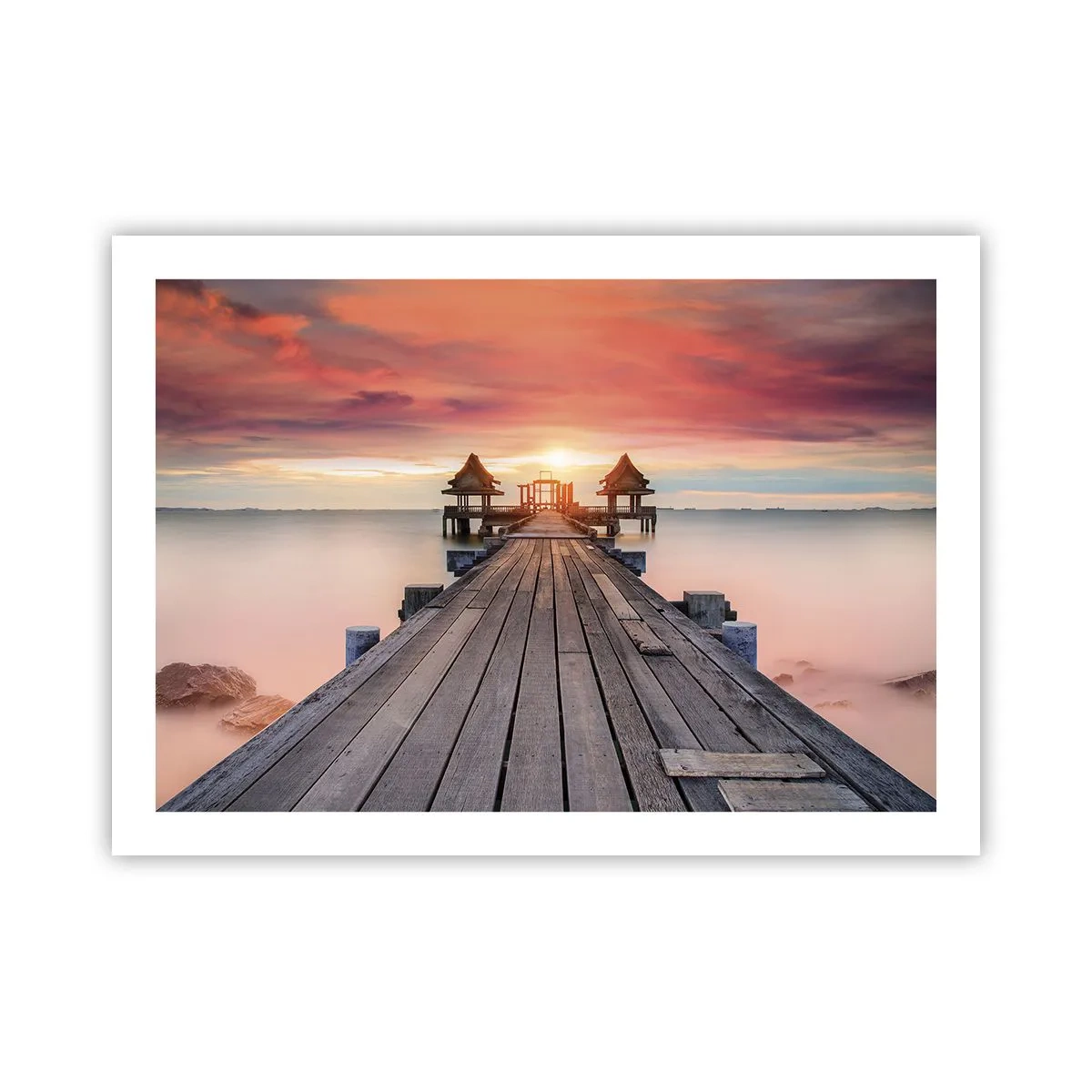 Plakat - Fra vest til øst - 70x50 cm