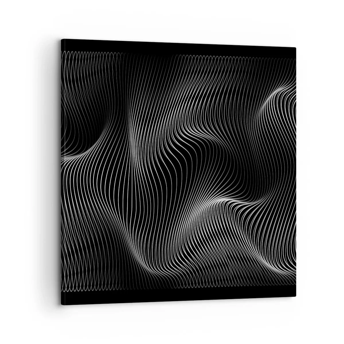 Lærredstryk - Billede på lærred - Lysets dans i rummet - 60x60 cm